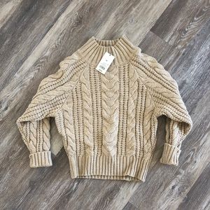 Cream Cable Knit Sweater